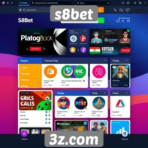 interface do s8bet melhora experiência do usuário